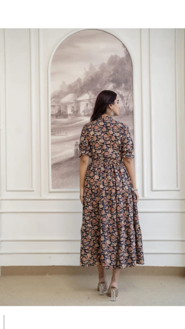 Midnight Floral Dress - 1